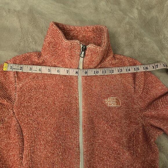 THE NORTH FACE Women's Osito 2 Jacket Vintage White/Spiced Coral Stripe, Small - Picture 9 of 9